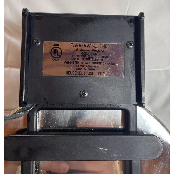 Farberware Waffle Maker Model FWM800P Vintage Working - Picture 5 of 6